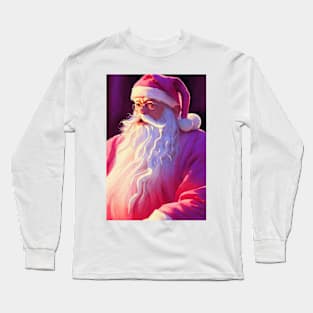 Pink santa claus Long Sleeve T-Shirt